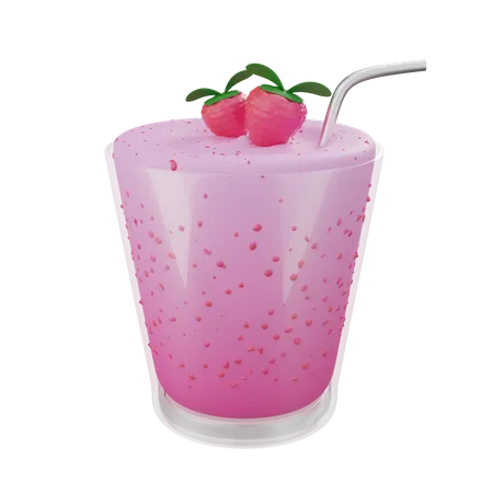 Smoothie de Morango  3D Icon