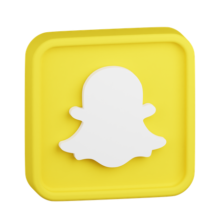 Logo snapchat  3D Icon