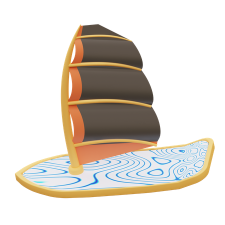 Snow Board  3D Icon