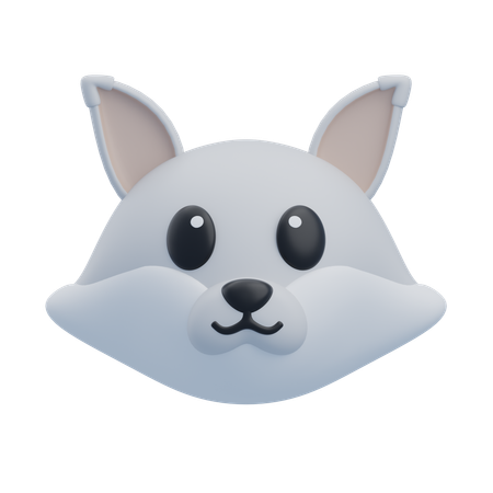 Snow Fox  3D Icon