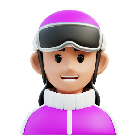 Snowboarder  3D Icon