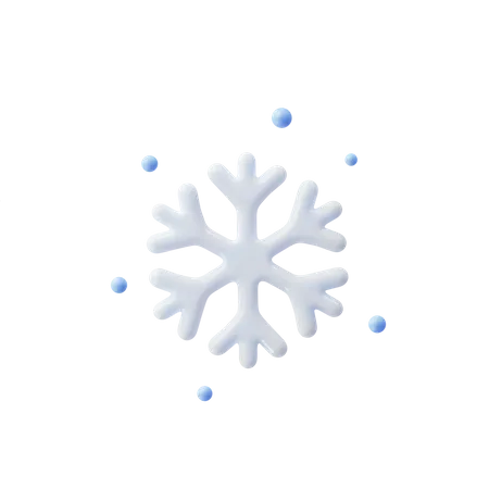 Snowflake  3D Illustration