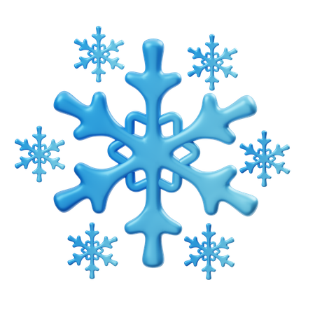 Snowflake  3D Illustration