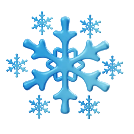 Snowflake  3D Illustration