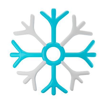 Snowflake  3D Illustration