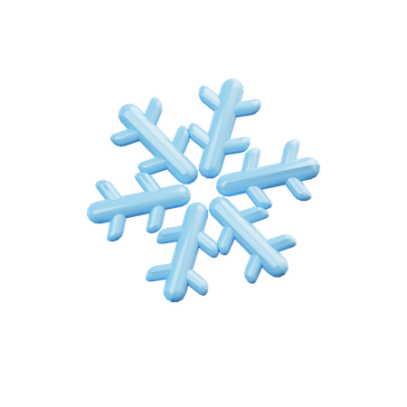 Snowflake  3D Illustration