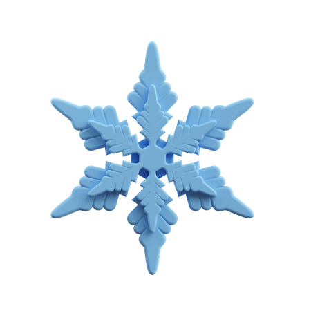 Snowflake  3D Illustration