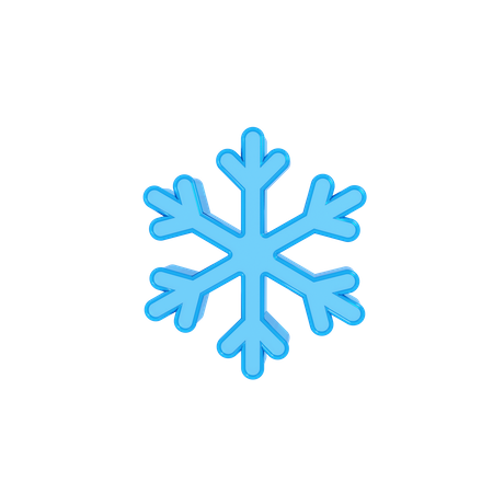 Snowflake  3D Illustration