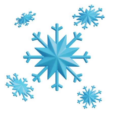 Snowflake  3D Illustration