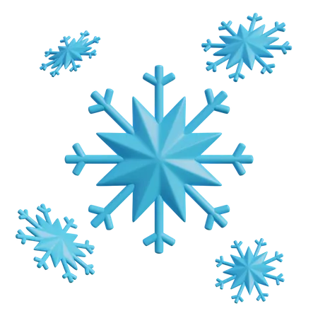 Snowflake  3D Illustration