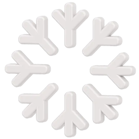 Snowflake  3D Icon