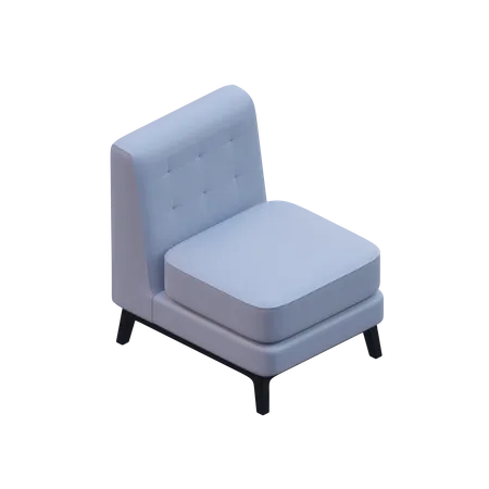 Sofa ohne Armlehnen  3D Icon