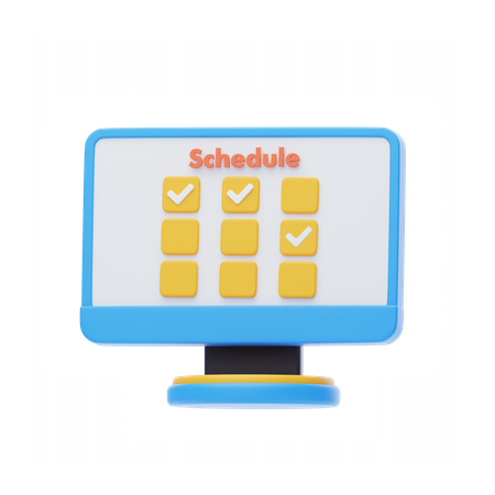 Software for scheduling  3D Icon
