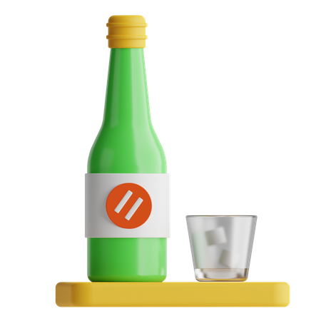 Soju  3D Icon