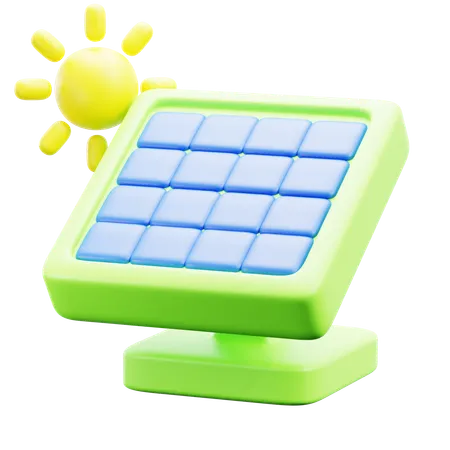 Solar Panel  3D Icon