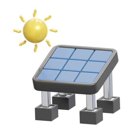 Solar Panel  3D Icon