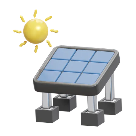 Solar Panel  3D Icon