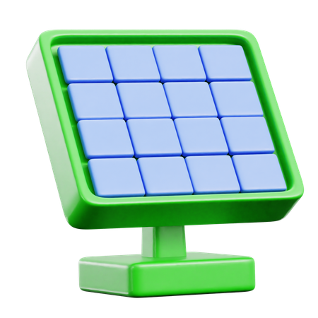 Solar Panel  3D Icon