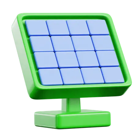 Solar Panel  3D Icon