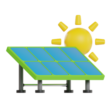 Solar Panel  3D Icon