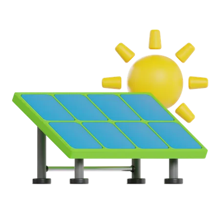 Solar Panel  3D Icon