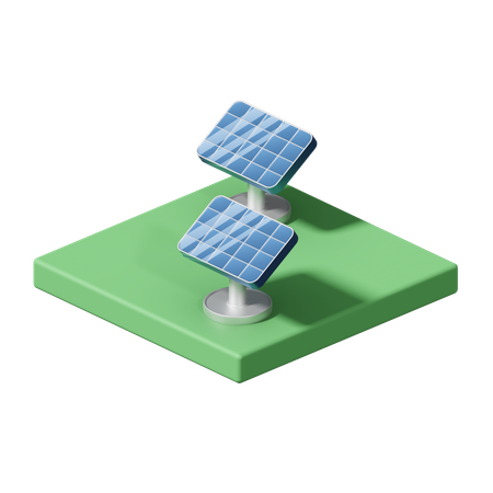 Solar Panel  3D Icon