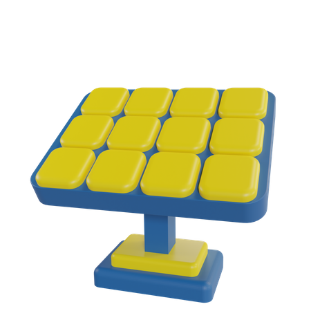 Solar Panel  3D Illustration