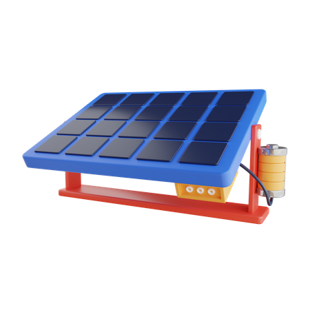 Solar Panel  3D Icon