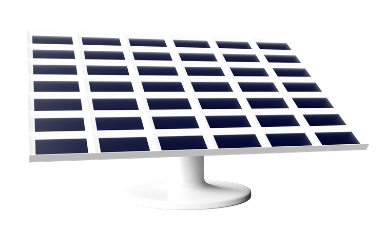 Solar Panel  3D Icon