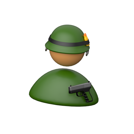 Soldier  3D Icon