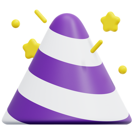 Sombrero de fiesta  3D Icon