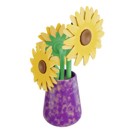 Sonnenblume  3D Illustration