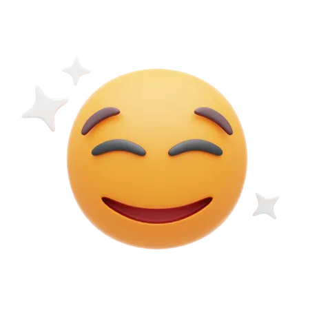 Emoji de sorriso gentil  3D Icon