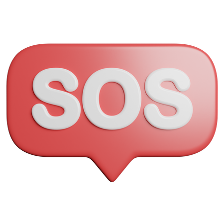 SOS  3D Icon