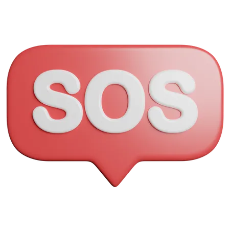 SOS  3D Icon