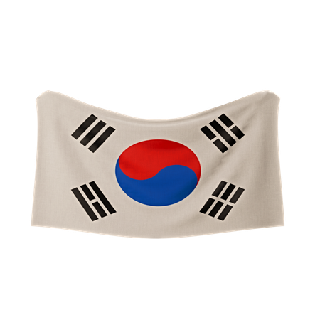 韓国の国旗  3D Icon