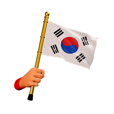 韓国の国旗  3D Icon