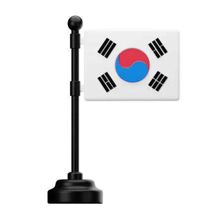 South Korea Flag  3D Icon