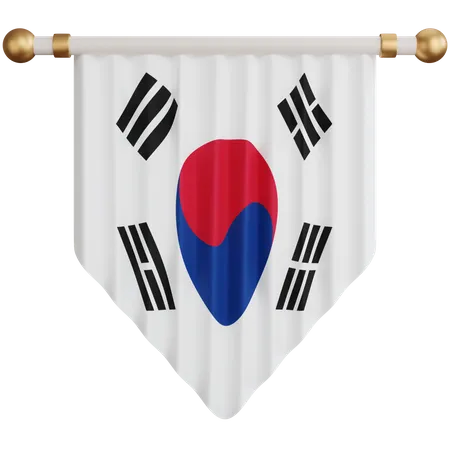 South Korea Flag  3D Icon