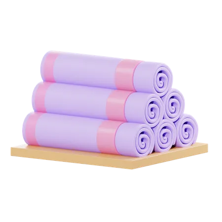 Spa Towel  3D Illustration