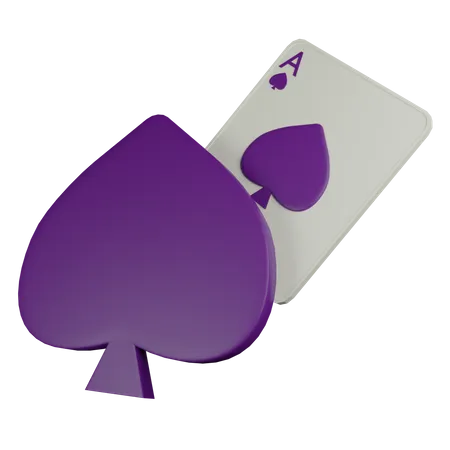 Spade Card  3D Icon