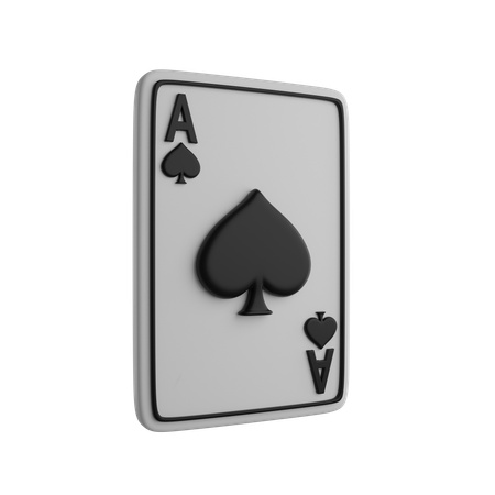 Spades card  3D Icon