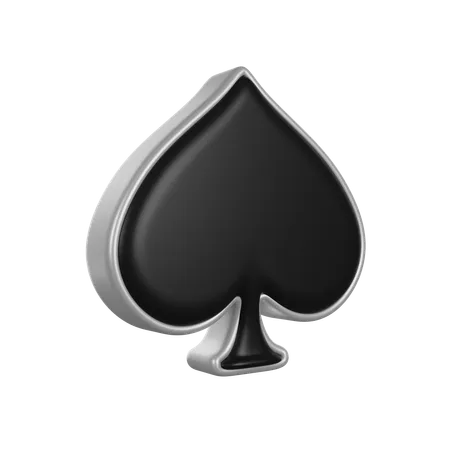 Spades card  3D Icon