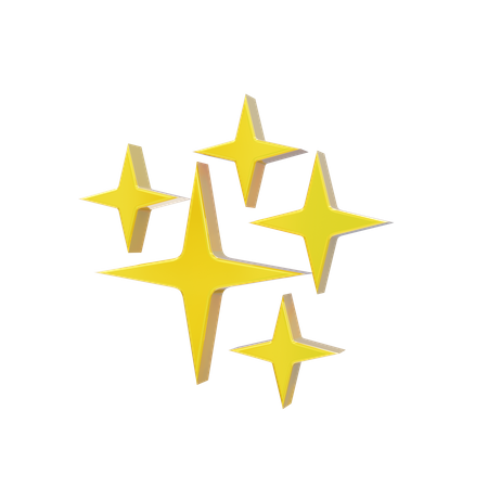 Sparkling Star  3D Icon