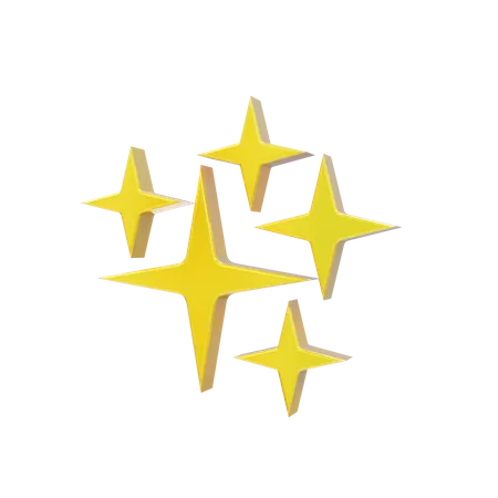 Sparkling Star  3D Icon