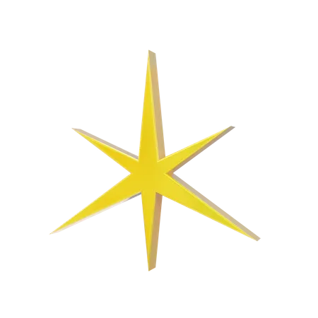 Sparkling Star  3D Icon