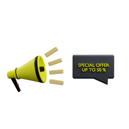 Special Offer Promotion  3D Icon