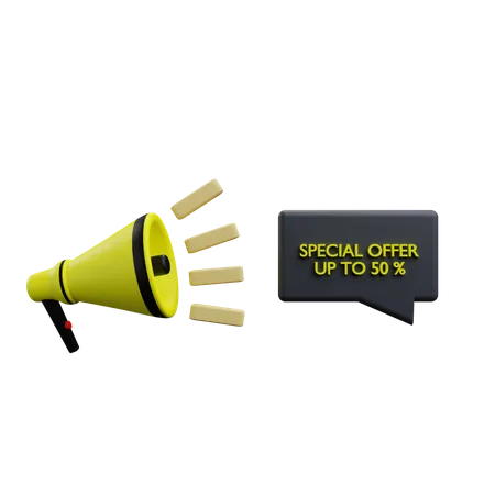 Special Offer Promotion  3D Icon