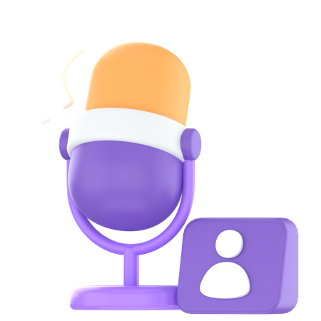 Speech  3D Icon