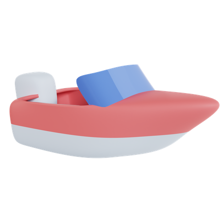 Speed Boat  3D Icon